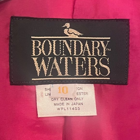 Vintage Womens Boundary Waters Corduroy Blazer Jacket Pink Double Pockets Sz Sm‎ - Picture 4 of 8